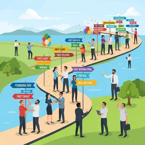 Company Journey Milestones Visualized | Celebrate Achievements