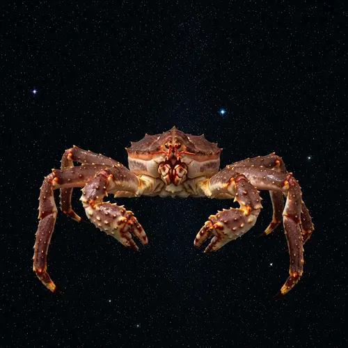 Surreal King Crab in Outer Space - Detailed Astonishing Imagery