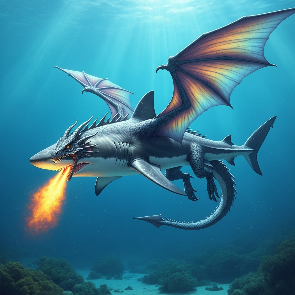 Shark Mixed With A Dragon