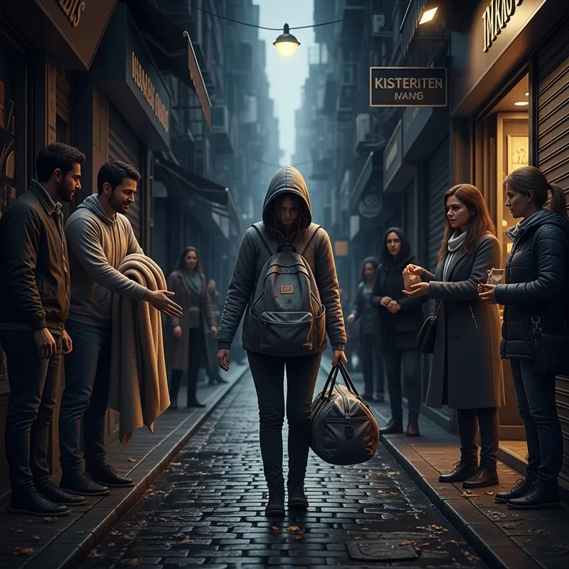 Alone Embracing Wealth, Rejecting Assistance