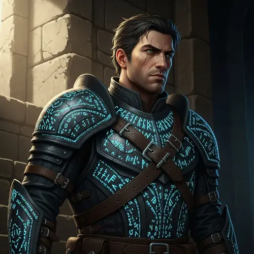 Hispanic Rugged Mercenary | Green-Eyed Scarred Fighter