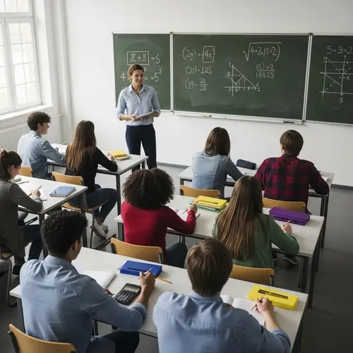 Diverse Group of Students Engaged in Learning | Classroom Scene