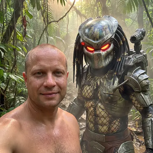 Epic Selfie with The Predator in Jungle