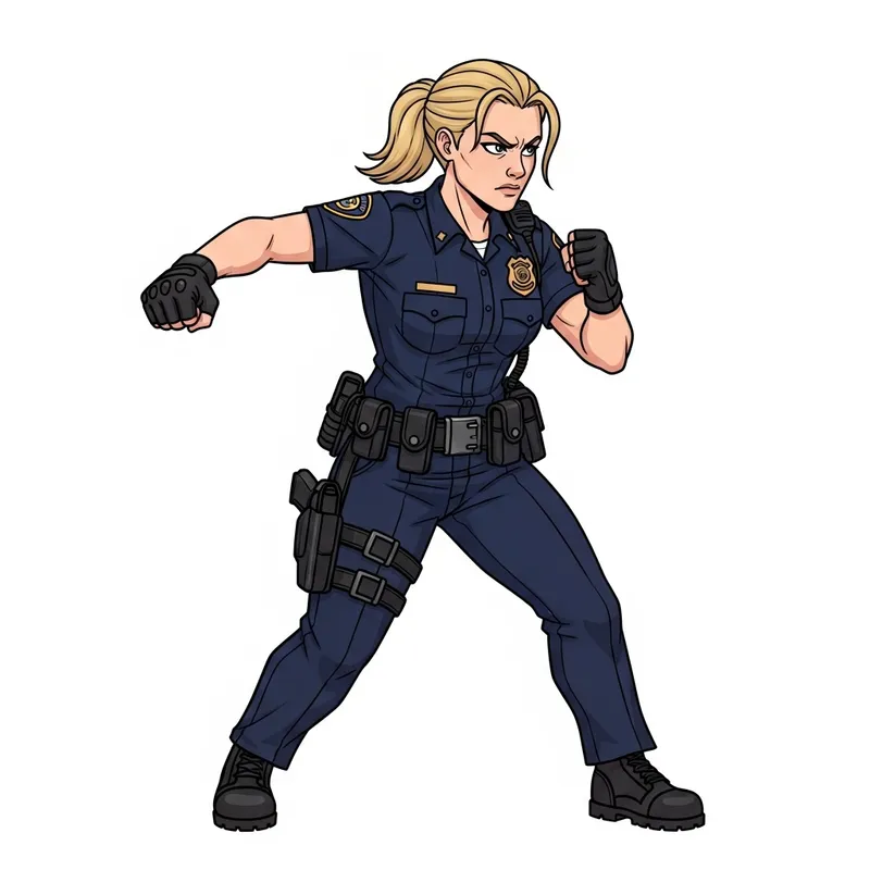 Realistic KGB Agent Sprite Ready to Fight