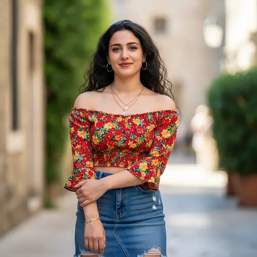 Roma Woman in Mini Skirt | Stunning Traditional Outfit