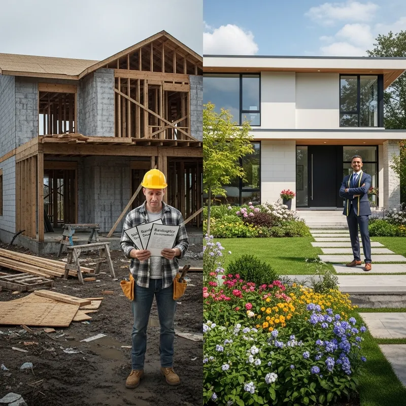 Comparison of Unfinished and Completed Houses, Skilled Builder Comparison of Unfinished and Completed Houses, Skilled Builder