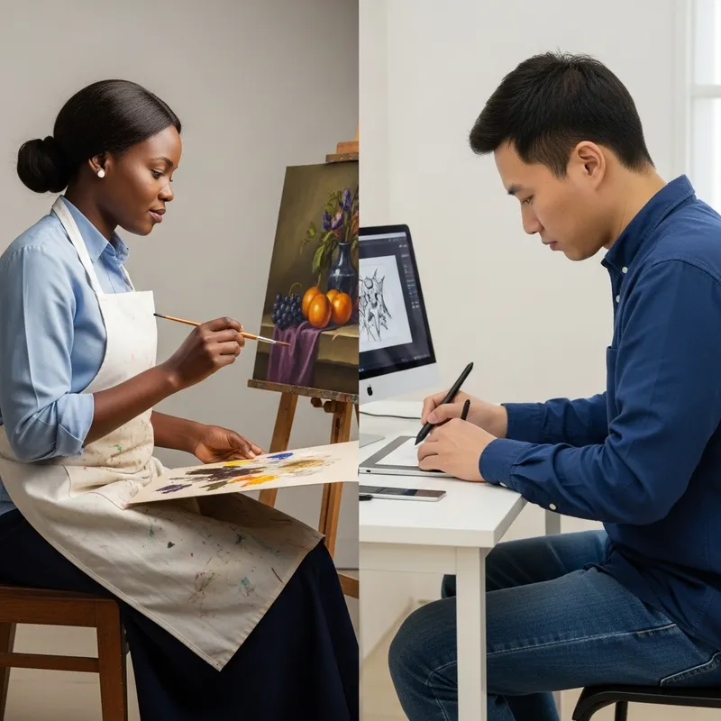Exploring the Impact of Technology on Traditional vs. Digital Art