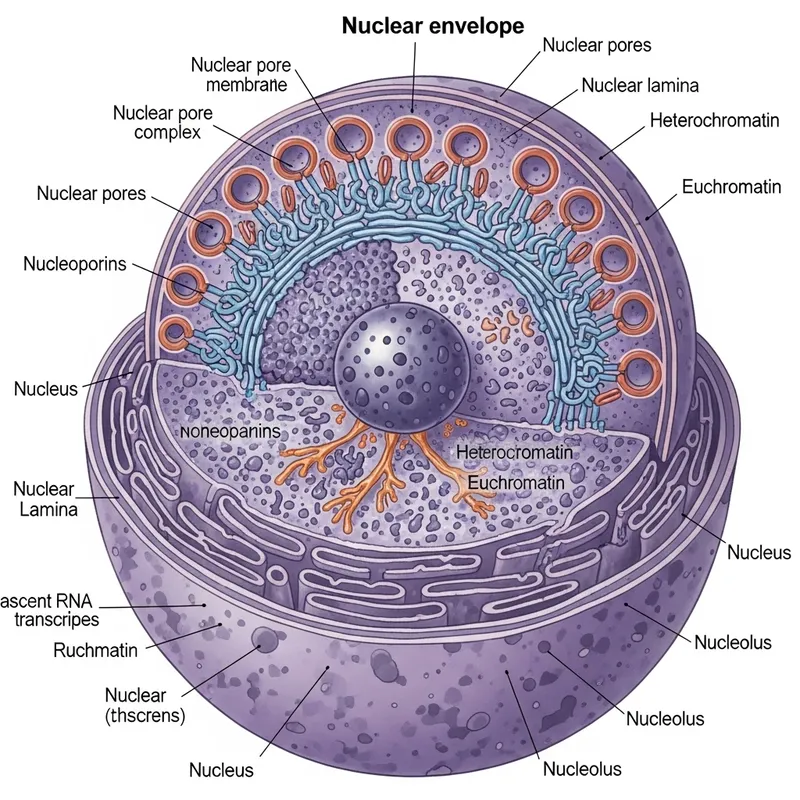 Detailed Structure & Components of Eukaryotic Cell Nucleus