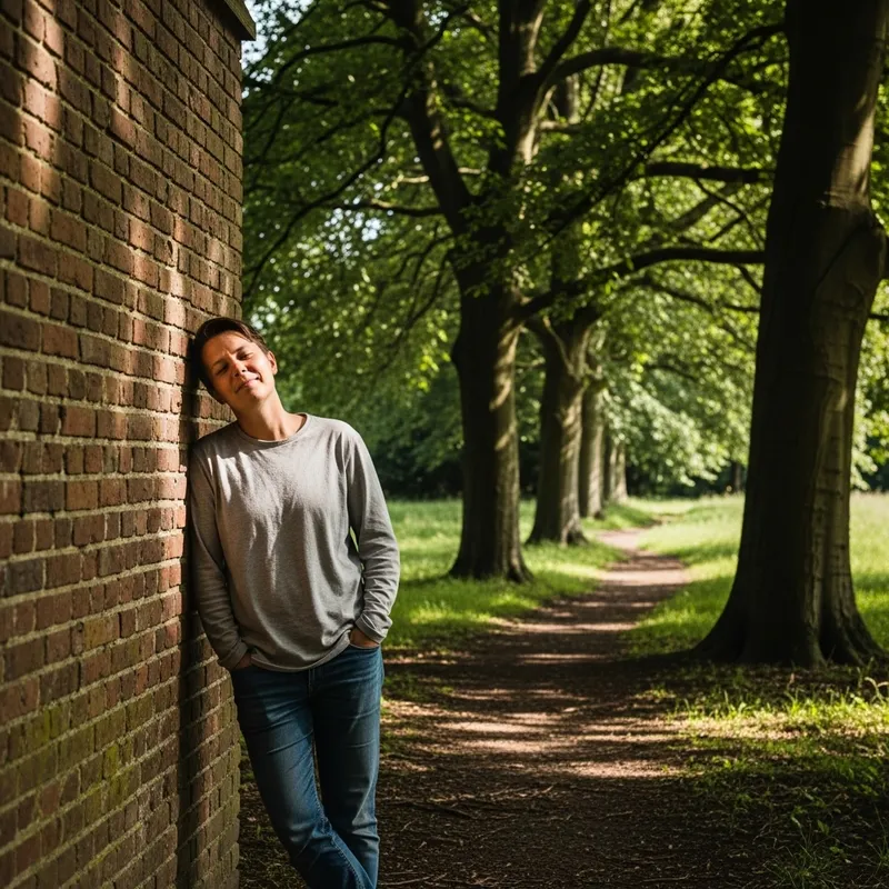 Tranquil Self-Portrait in Peaceful Environment
