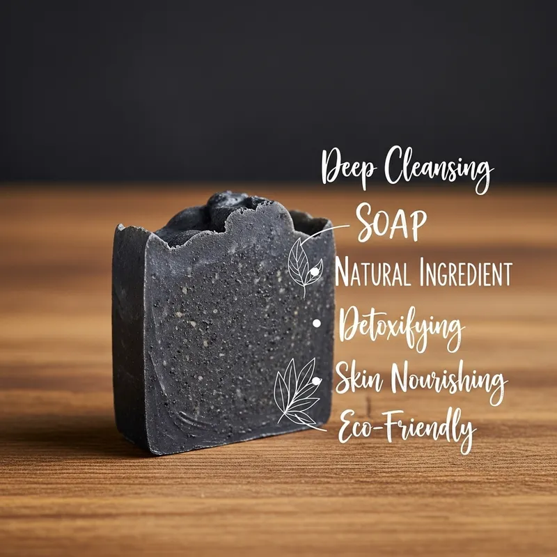 Handcrafted Charcoal Soap with Natural Benefits