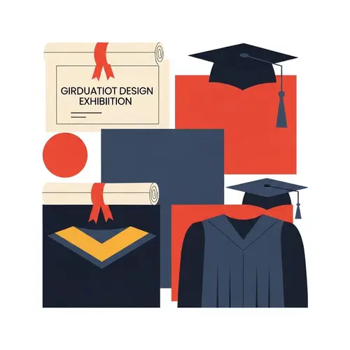 Graduation Design Exhibition Art | Modern Minimalist Illustration