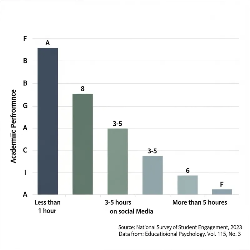 Impact of Social Media on Academic Performance: Graphical Analysis