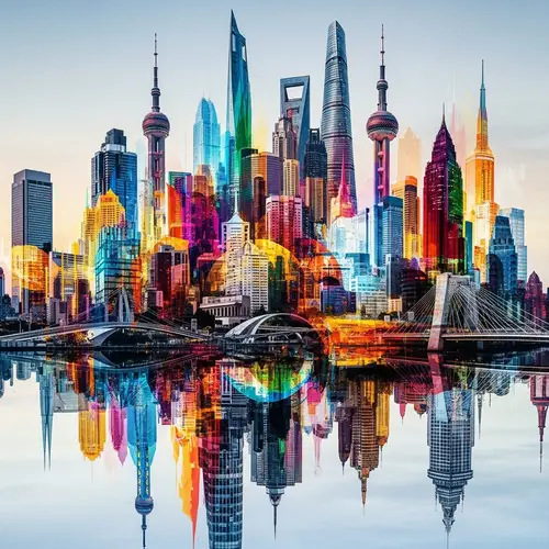 Abstract City Skylines Art | Urban Architectural Wonders