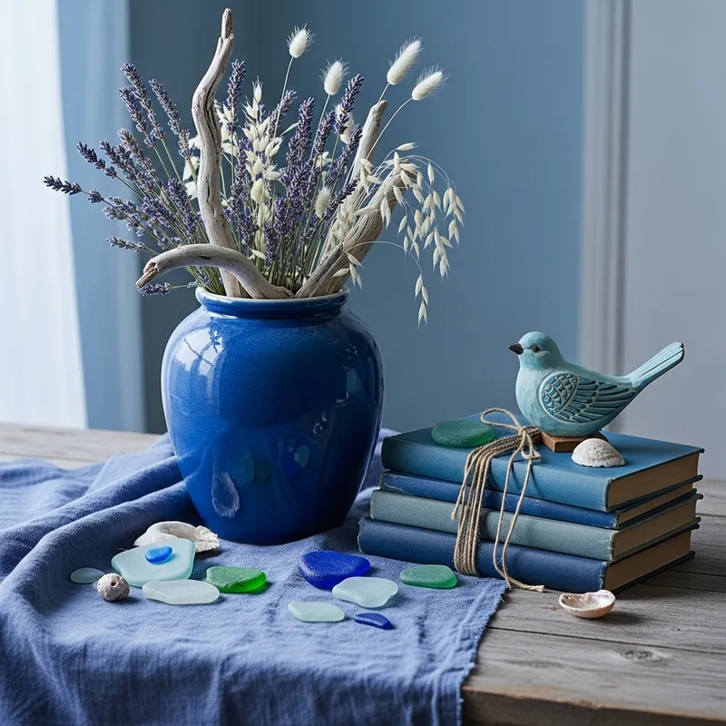 Sea Blue Still Life Image