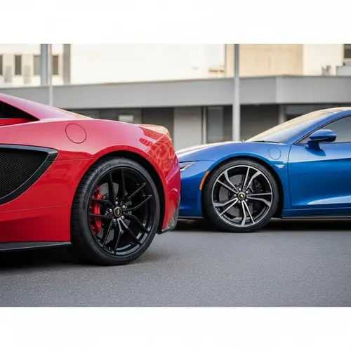 Vivid Sports Cars | Red & Blue High-Performance Vehicles