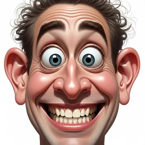 Exaggerated Funny Face: Comedic Features for Amusement