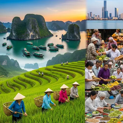 Vietnam Landscapes: Rice Terraces, Karsts, and Markets