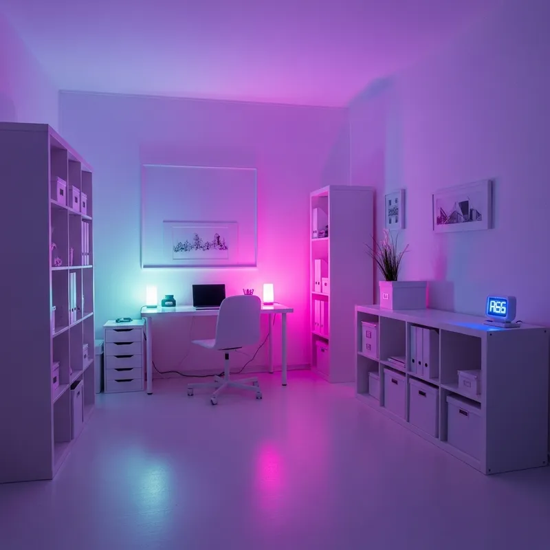 White Setup with RGB Lighting