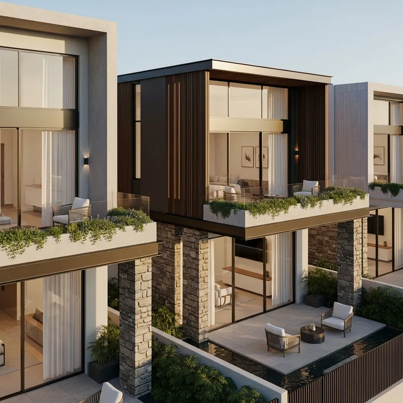 Modern Luxury Terrace Homes: Artist's Impression