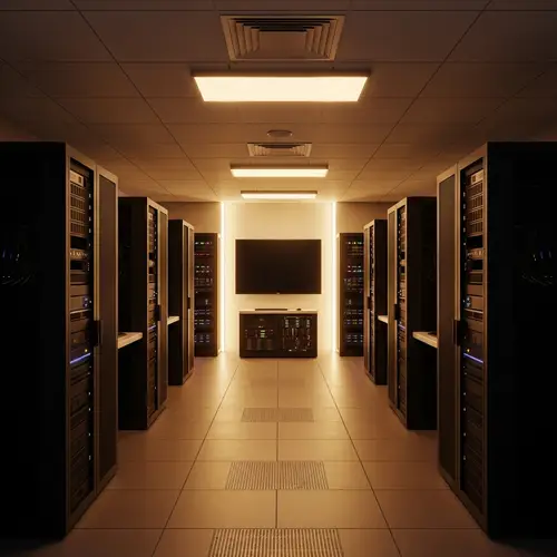 Sophisticated and Modern Server Room Design for Advanced Tech Presentations