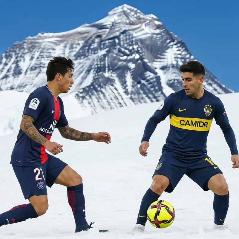 Cavani and Dybala Clash on Everest: A Soccer Showdown Cavani and Dybala Clash on Everest: A Soccer Showdown