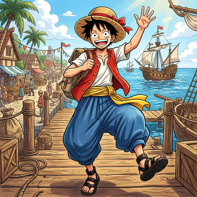 Monkey D Luffy | Adventure-Ready Anime Character Monkey D Luffy | Adventure-Ready Anime Character