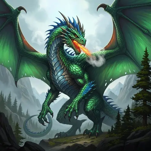 Majestic and Ancient Dragon | Mythological Creature