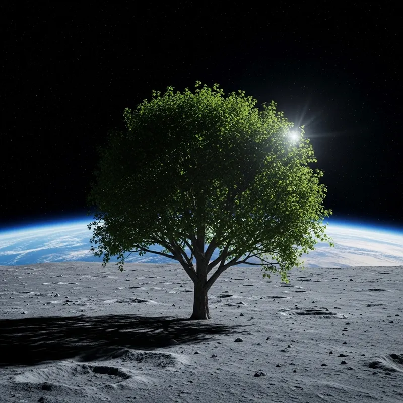 Moon Tree: Natural Beauty in a Lunar Landscape Moon Tree: Natural Beauty in a Lunar Landscape