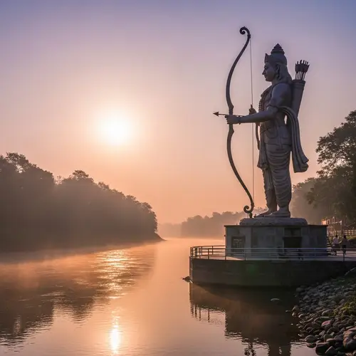Majestic River Statue: Symbol of Devotion & Spirituality