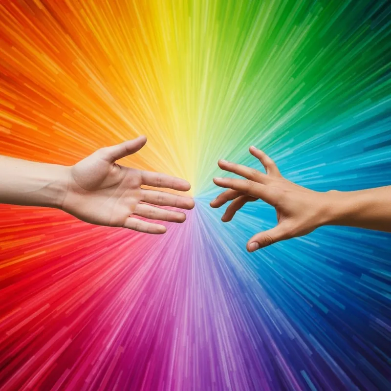 Colorful Long-Distance Love Imagery