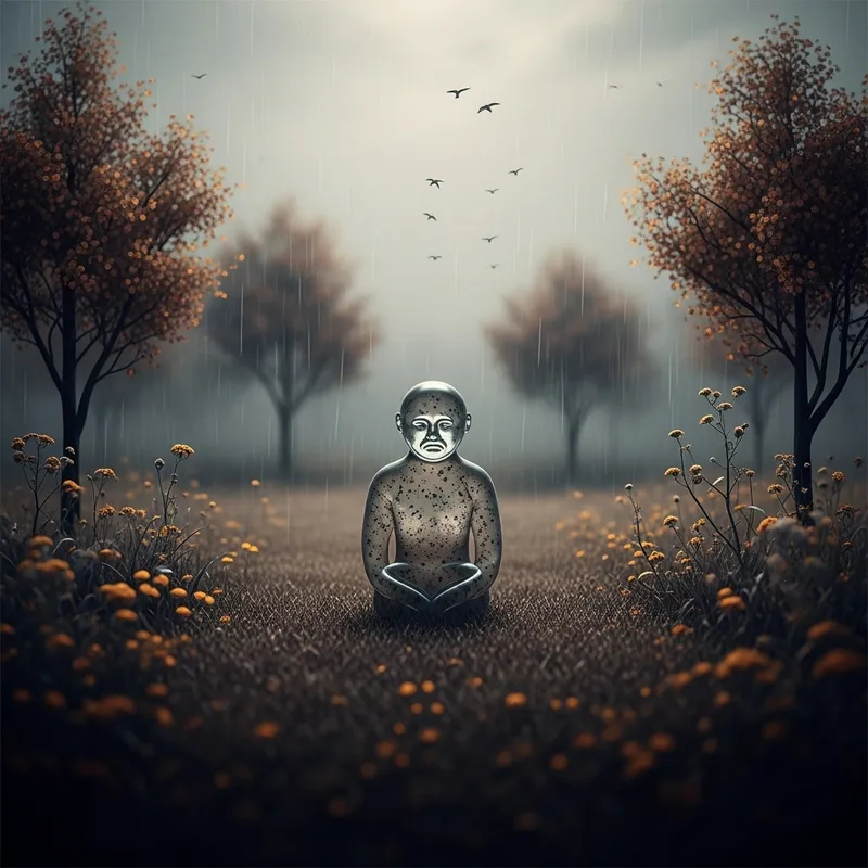 Abstract Depression Artwork: A Poignant Landscape