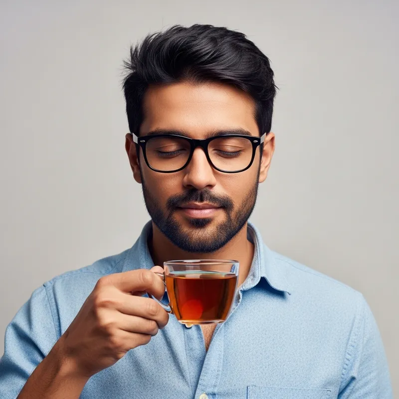 Elegant South Asian Man Achieves Tea-Drinking Feat Elegant South Asian Man Achieves Tea-Drinking Feat