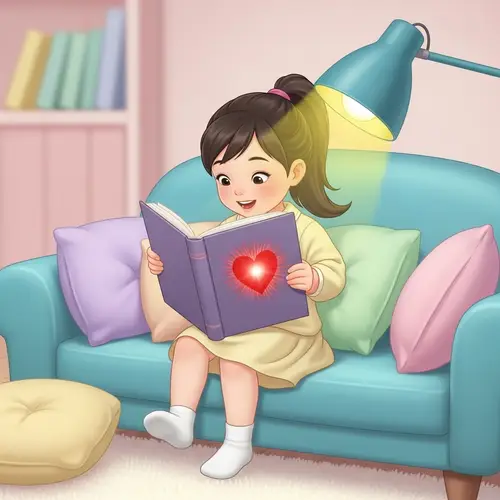 Cute Girl Reading Romance Book | Serene Reading Scene