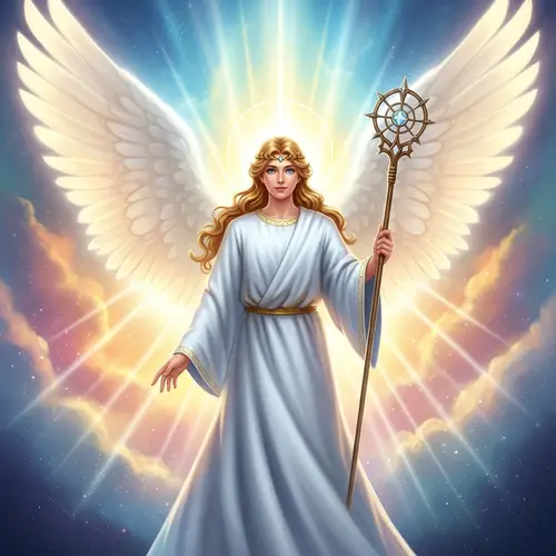 Celestial Angel: Divine Figure of Peace and Prophecy