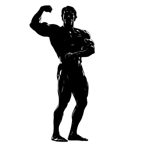 Arnold Schwarzenegger Black Silhouette Art
