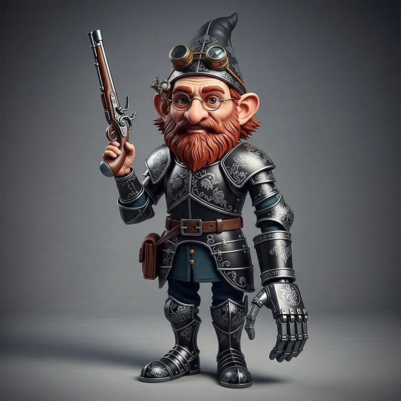 Autognome - Unique Elderly Robot Character from Dungeons and Dragons