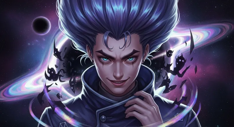 Odyssey Kayn | Emperor Kayn Art: Unique Blue Purple Hair Odyssey Kayn | Emperor Kayn Art: Unique Blue Purple Hair