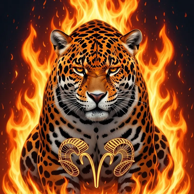 Fierce Jaguar: Symbol of Aries' Fiery Energy