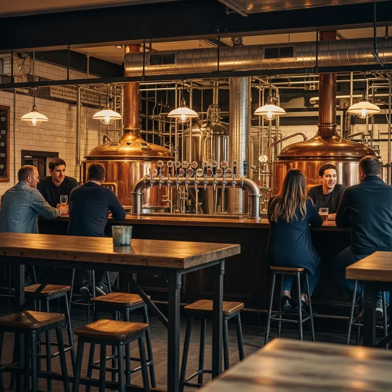 Vintage Microbrewery with Industrial Decor | Craft Beers & Cozy Atmosphere