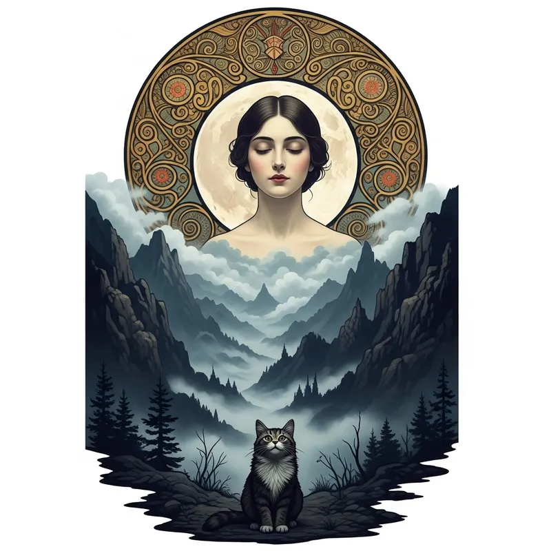 Ethereal Misty Landscape & Portrait Art