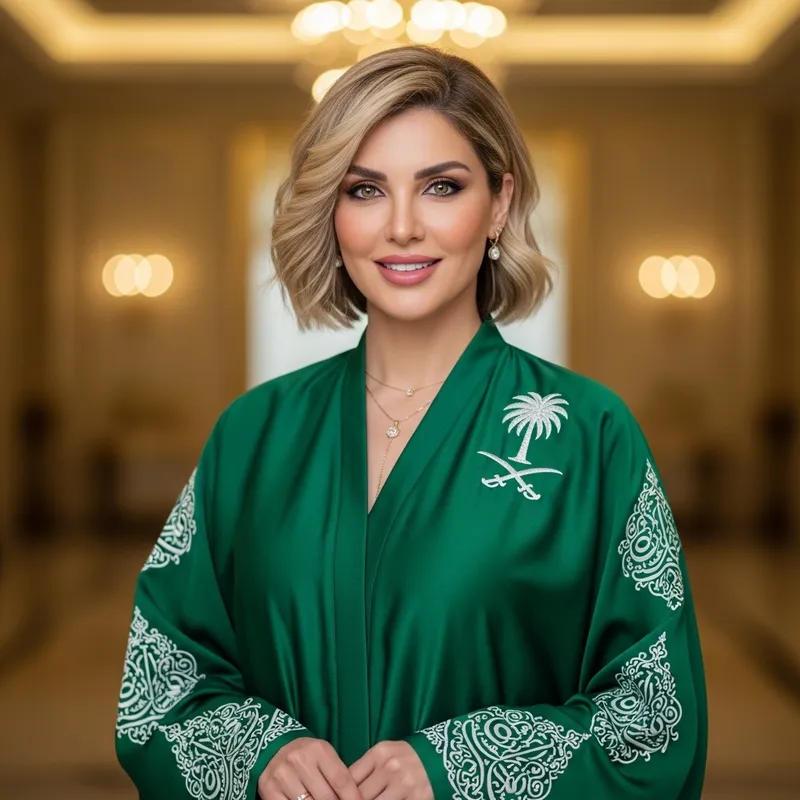 Princess Diana in Arabian Style Dress Inspired by Saudi Flag Princess Diana in Arabian Style Dress Inspired by Saudi Flag