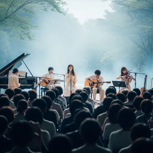 Tranquil Musical Performance: Serene Harmonies and Peaceful Melodies