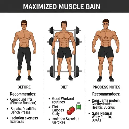 Maximize Muscle Gain: Fitness Infographic Process