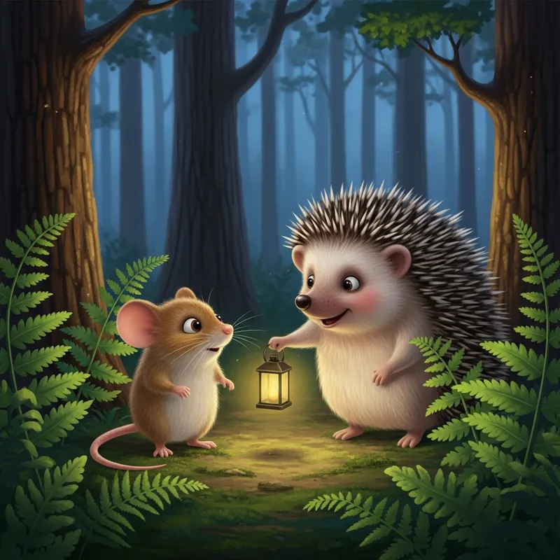 Lost Mouse Rescued by Hedgehog's Granny in Woodland Adventure Lost Mouse Rescued by Hedgehog's Granny in Woodland Adventure