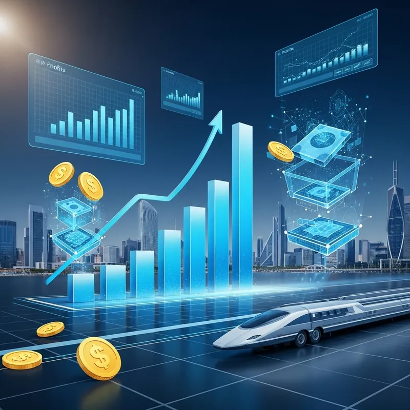 Futuristic Financial Success | Energy & Growth Visualization