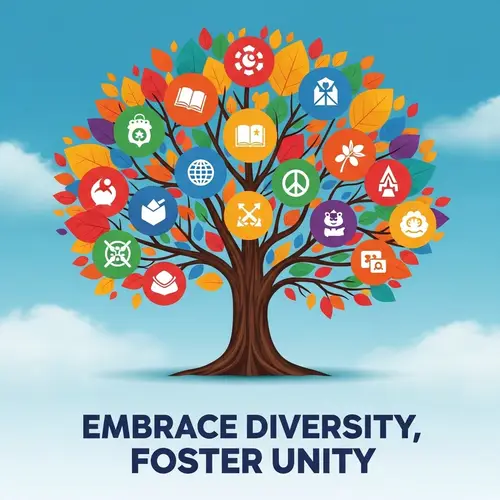 Embrace Diversity, Foster Unity - Cultural Diversity Poster