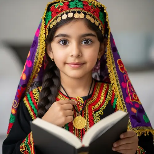 Arab Girl in Traditional Clothing - Cultural Beauty Portrait