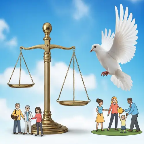 Human Rights Symbol: Fairness, Equality, Diversity & Harmony