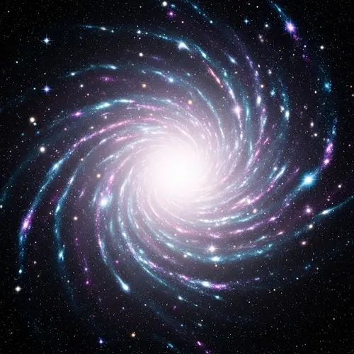 Abstract Galaxy Art: Stars & Cosmic Colors