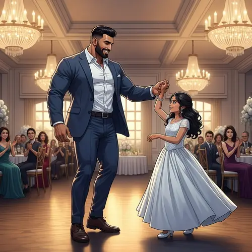 Elegant Multicultural Ballroom Dance Performance